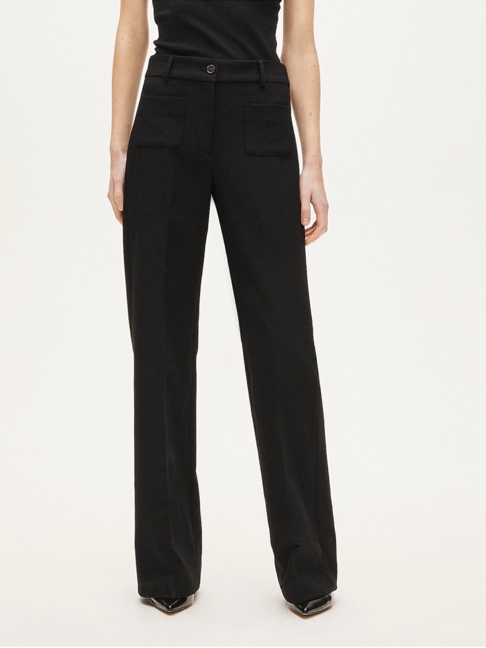 NWT JCrew Carolina Pant in Four Season Stretch Size 2 Carreman Black $158 CP150